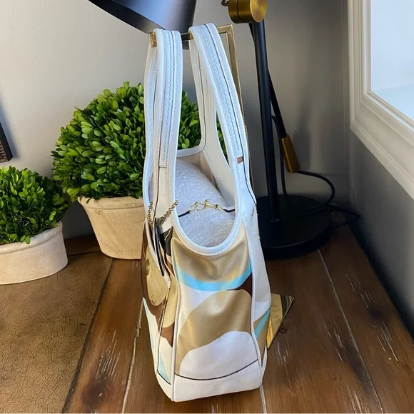 2006 Coach Y2K Scraf Print Ergo Turquoise Khaki Brown HTF - Picture 8 of 17